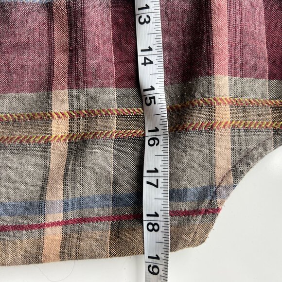 Ivy Collectibles Plaid Button-Up Vest  Vintage Made In USA Womens Size Medium - Picture 7 of 8